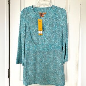 NWT Tory Burch 100% Silk Tunic Top 8